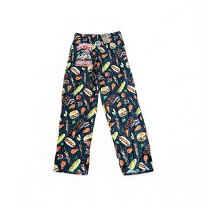 NWT Brief Insanity Butt Rubbed BBQ Lounge Pants Pockets Comfy Food Funny Large